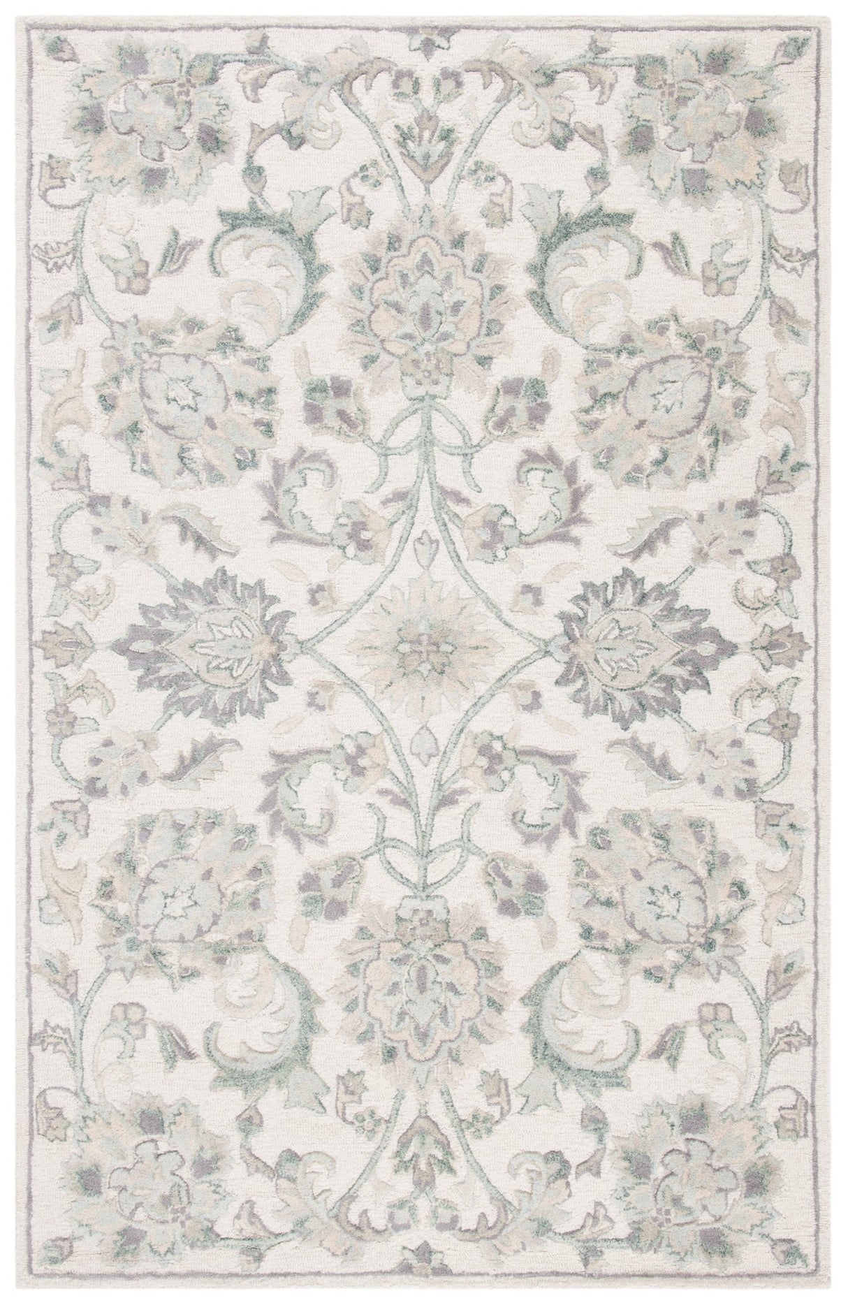Safavieh Glamour Glm624A Ivory/Grey Rugs - Safavieh - glm624a - 4