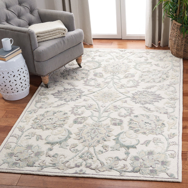 Safavieh Glamour Glm624A Ivory/Grey Rugs - Safavieh - glm624a - 4