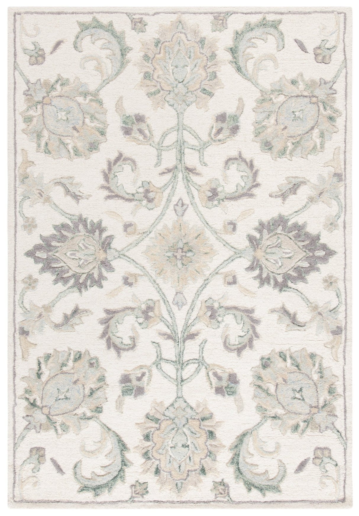 Safavieh Glamour Glm624A Ivory/Grey Rugs - Safavieh - glm624a - 6r