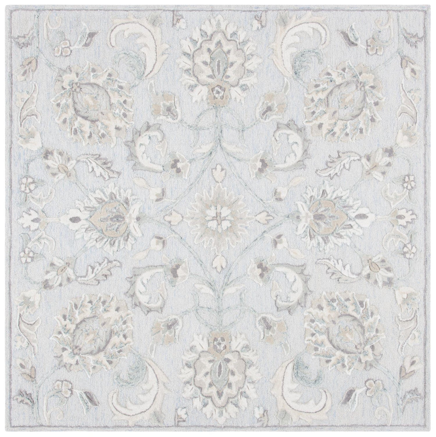 Safavieh Glamour Glm624L Light Blue/Ivory Rugs - Safavieh - glm624l - 6sq