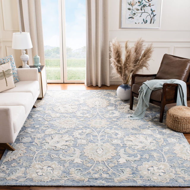 Safavieh Glamour Glm624M Blue/Beige Rugs - Safavieh - glm624m - 4