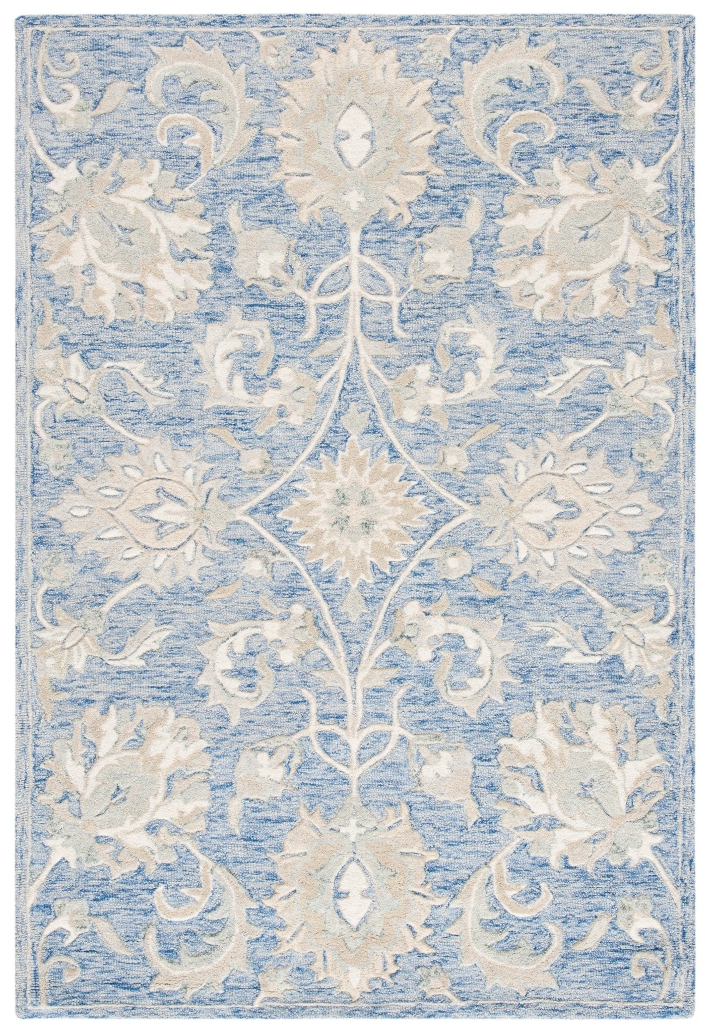 Safavieh Glamour Glm624M Blue/Beige Rugs - Safavieh - glm624m - 6r