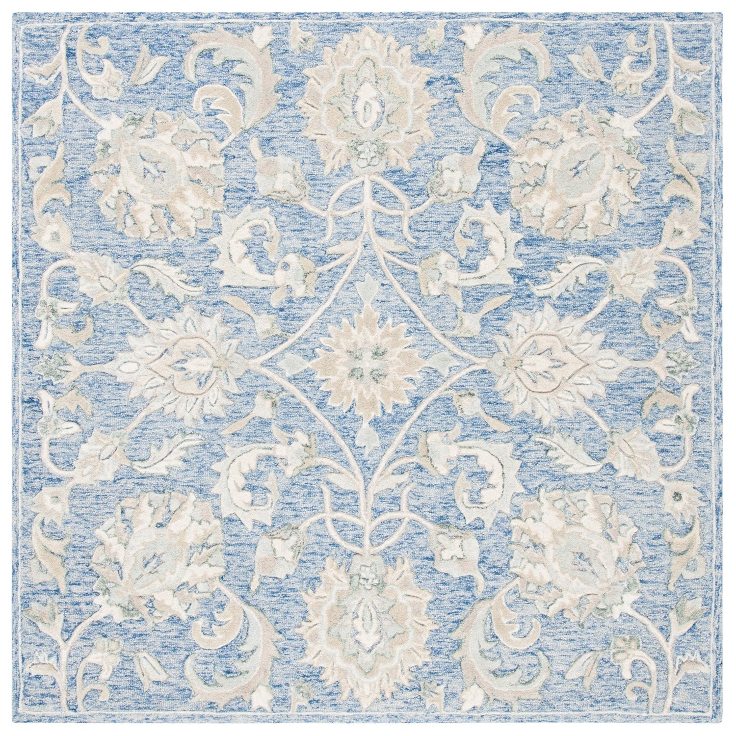 Safavieh Glamour Glm624M Blue/Beige Rugs - Safavieh - glm624m - 6sq