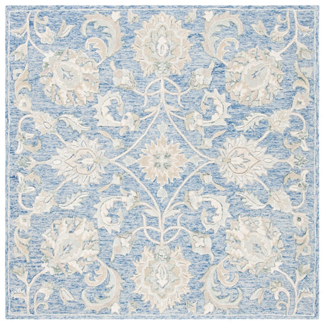Safavieh Glamour Glm624M Blue/Beige Rugs - Safavieh - glm624m - 6sq