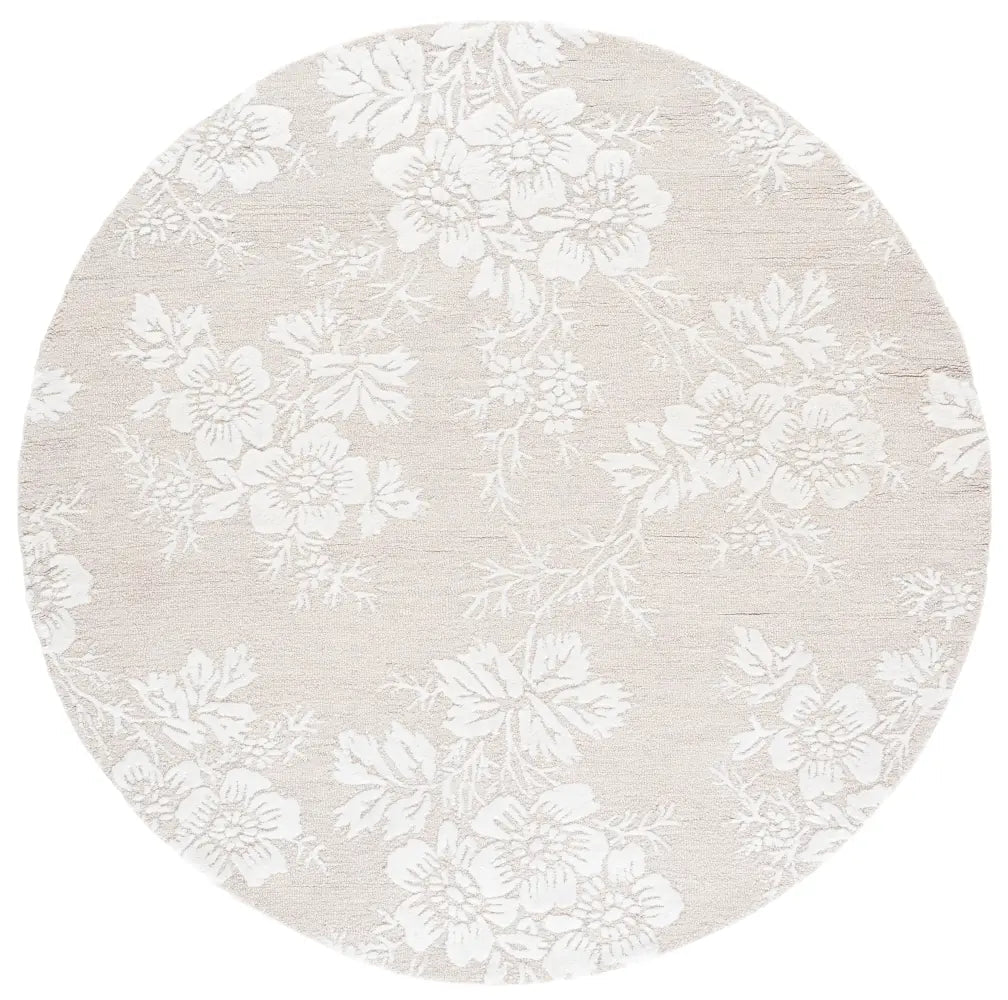 Safavieh Glamour 6'-0" x 6'-0" Rug in Silver / Ivory