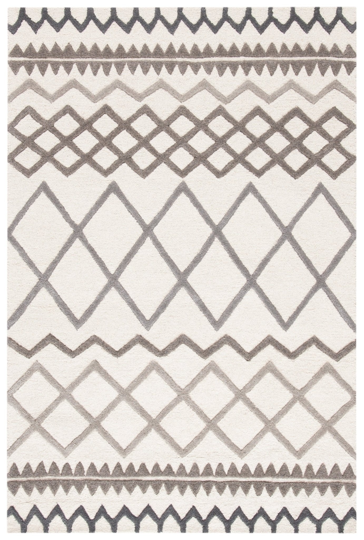 Safavieh Glamour Glm634A Ivory/Grey Rugs - Safavieh - glm634a - 6r