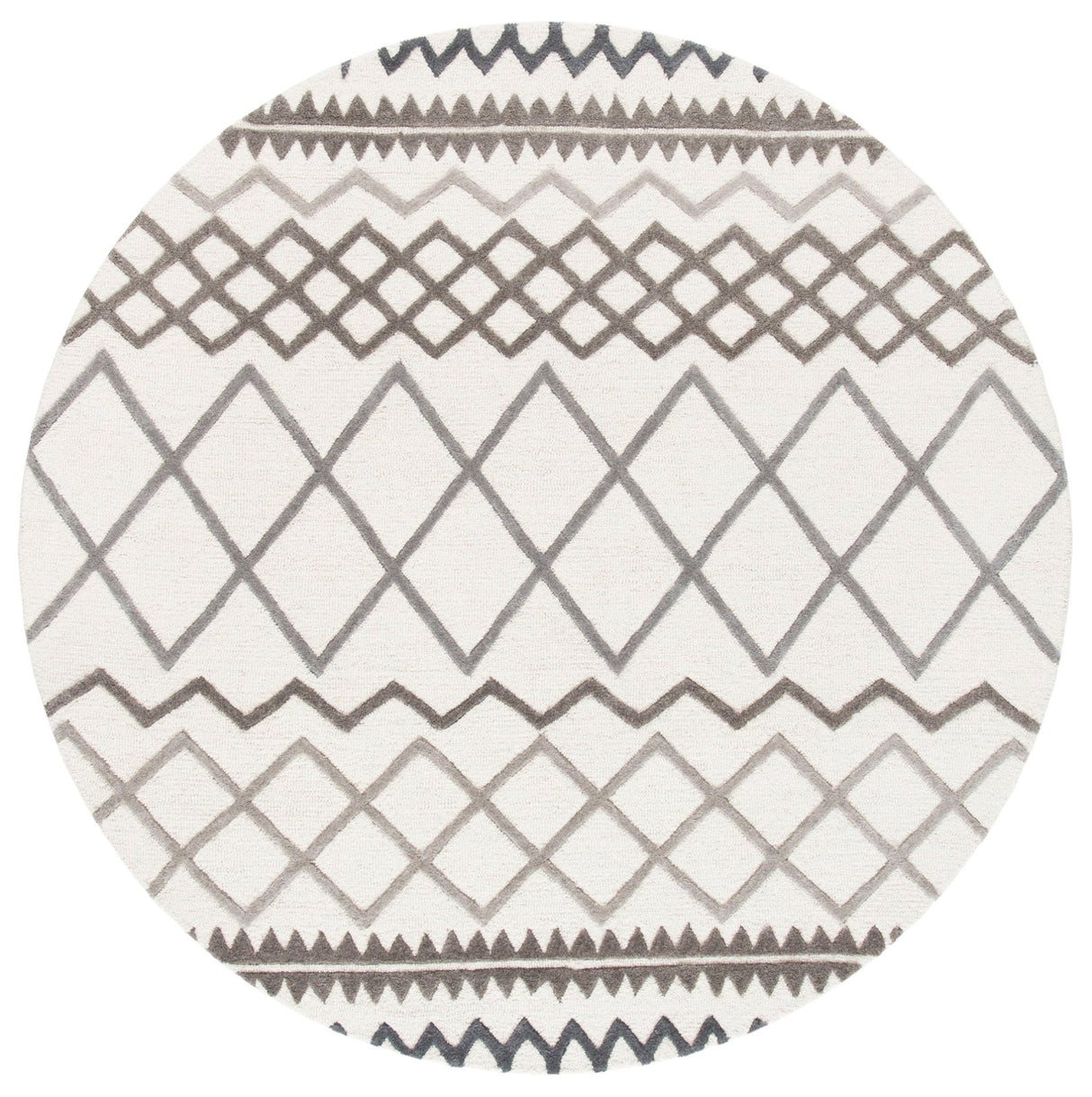 Safavieh Glamour Glm634A Ivory/Grey Rugs - Safavieh - glm634a - 6r