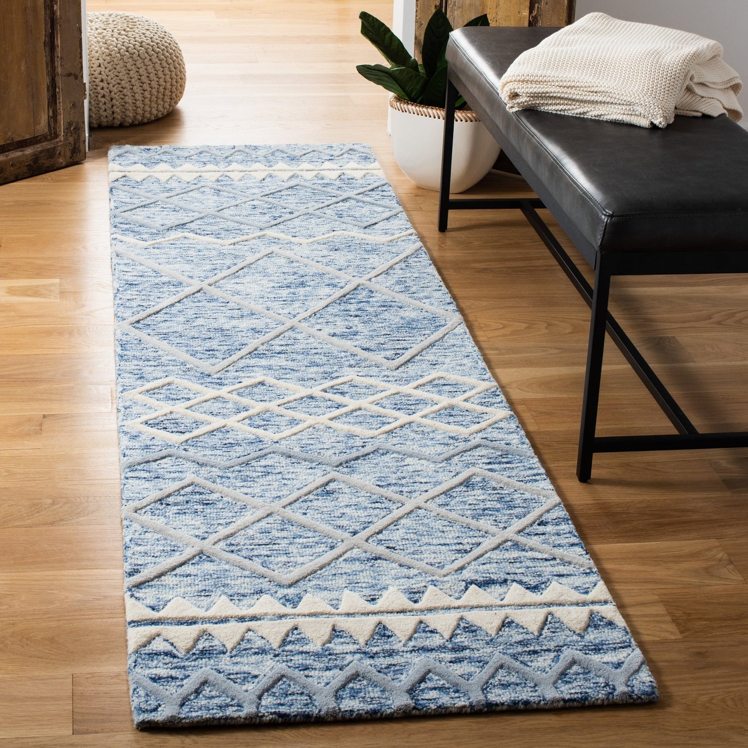 Safavieh Glamour Glm634M Blue/Ivory Rugs - Safavieh - glm634m - 6r
