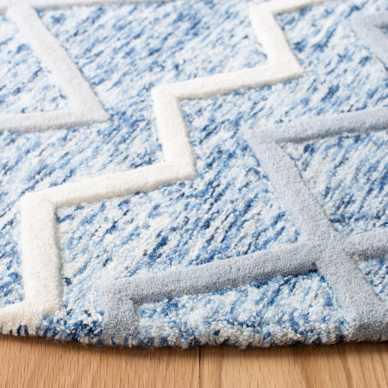 Safavieh Glamour Glm634M Blue/Ivory Rugs - Safavieh - glm634m - 6r