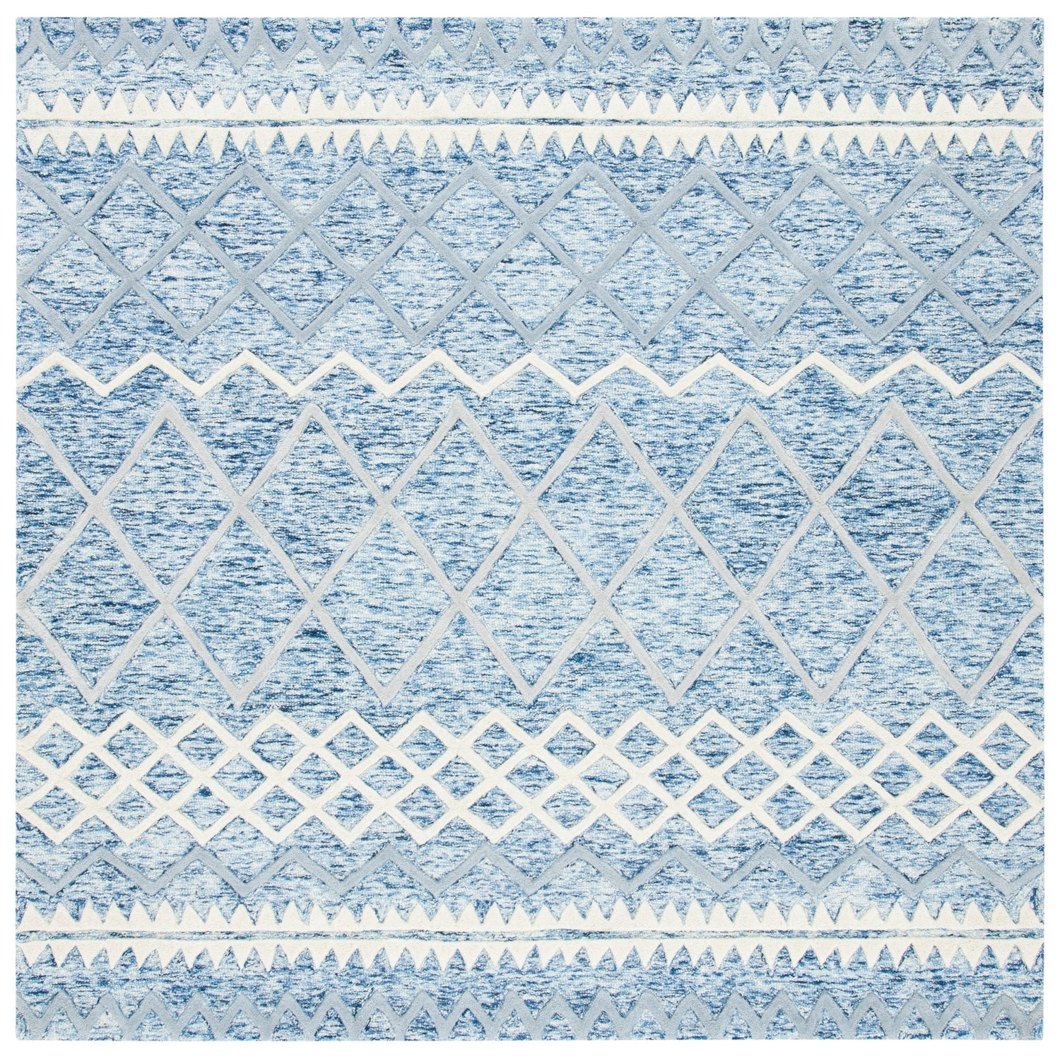 Safavieh Glamour Glm634M Blue/Ivory Rugs - Safavieh - glm634m - 6sq