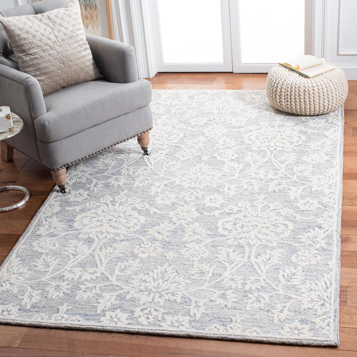 Safavieh Glamour Glm651M Blue/Ivory Rugs - Safavieh - glm651m - 4