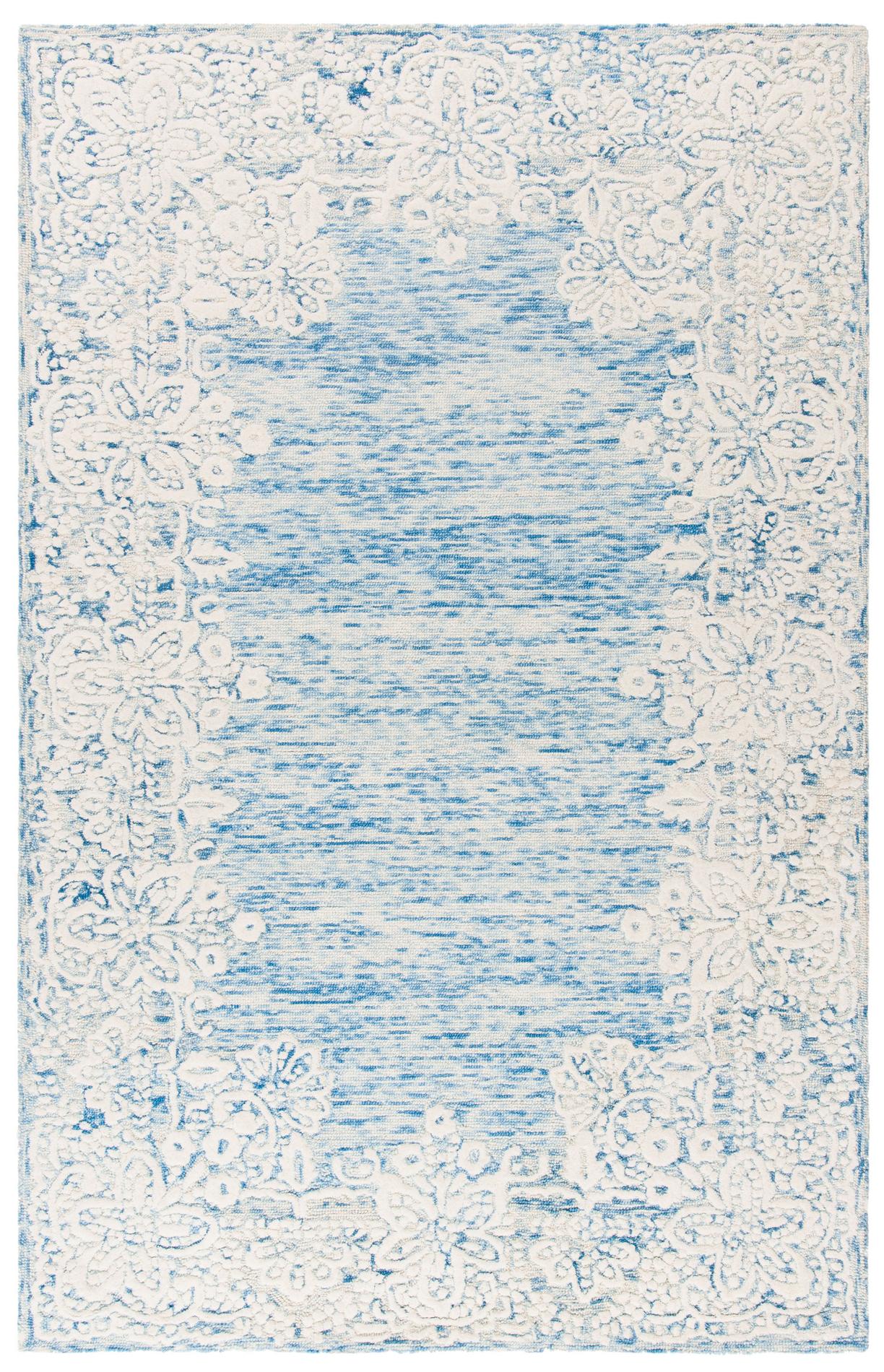 Safavieh Glamour Glm658M Blue/Ivory Rugs - Safavieh - glm658m - 4