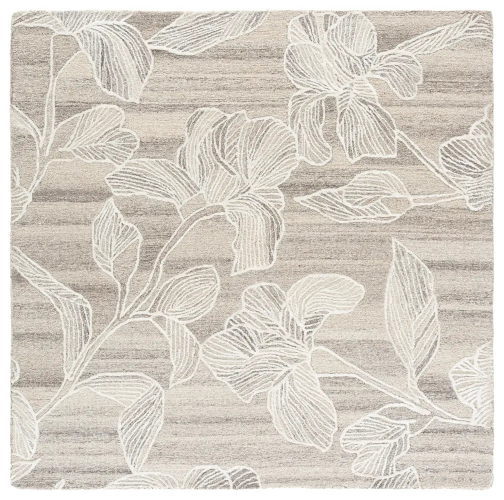 Safavieh Glamour 6'-0" x 6'-0" Rug in Light Brown / Ivory