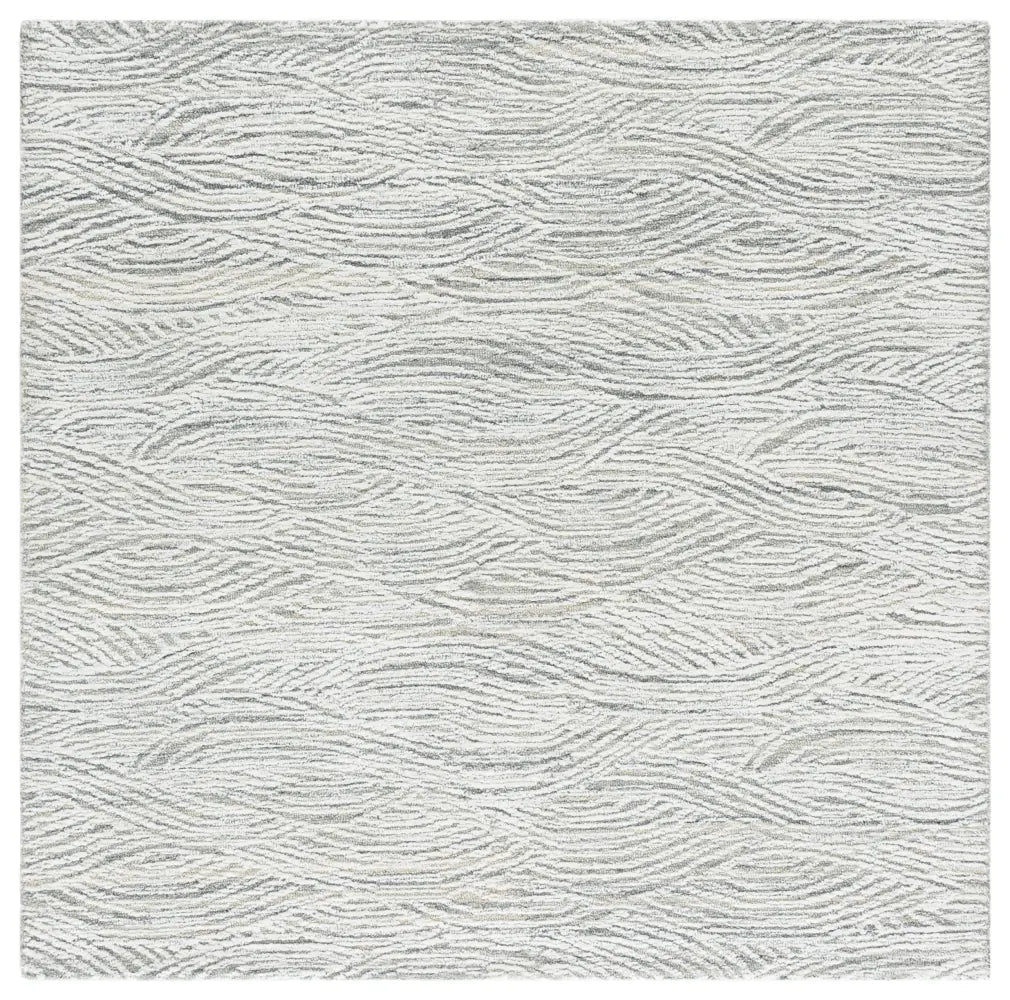 Safavieh Glamour 6'-0" x 6'-0" Rug in Silver / Ivory