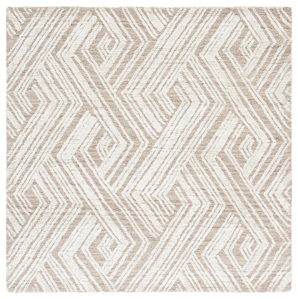 Safavieh Glamour 6'-0" x 6'-0" Rug in Beige / Ivory
