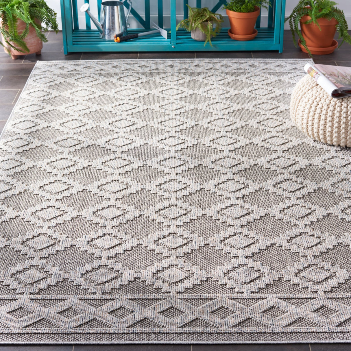 Safavieh Global Glb208F Grey/Ivory Rug - Safavieh - glb208f - 4