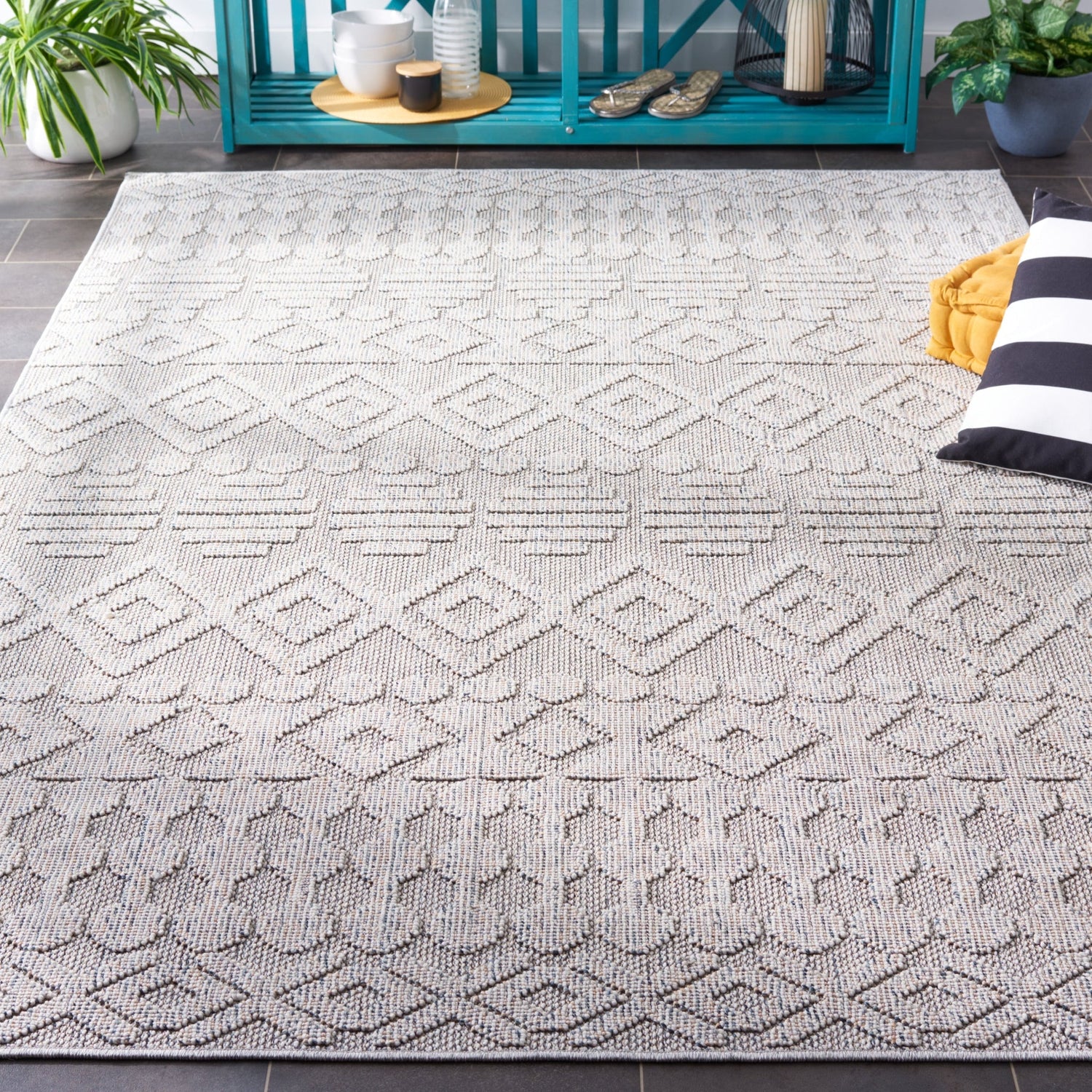 Safavieh Global Glb214F Grey/Ivory Rug - Safavieh - glb214f - 4
