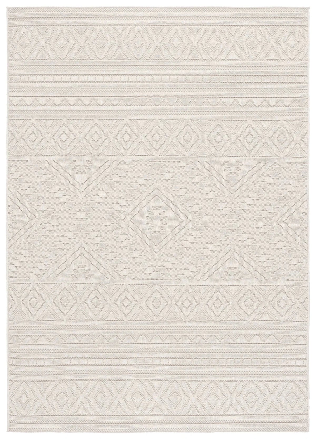 Safavieh Global 4'-0" x 6'-0" Rug in Light Beige / Ivory