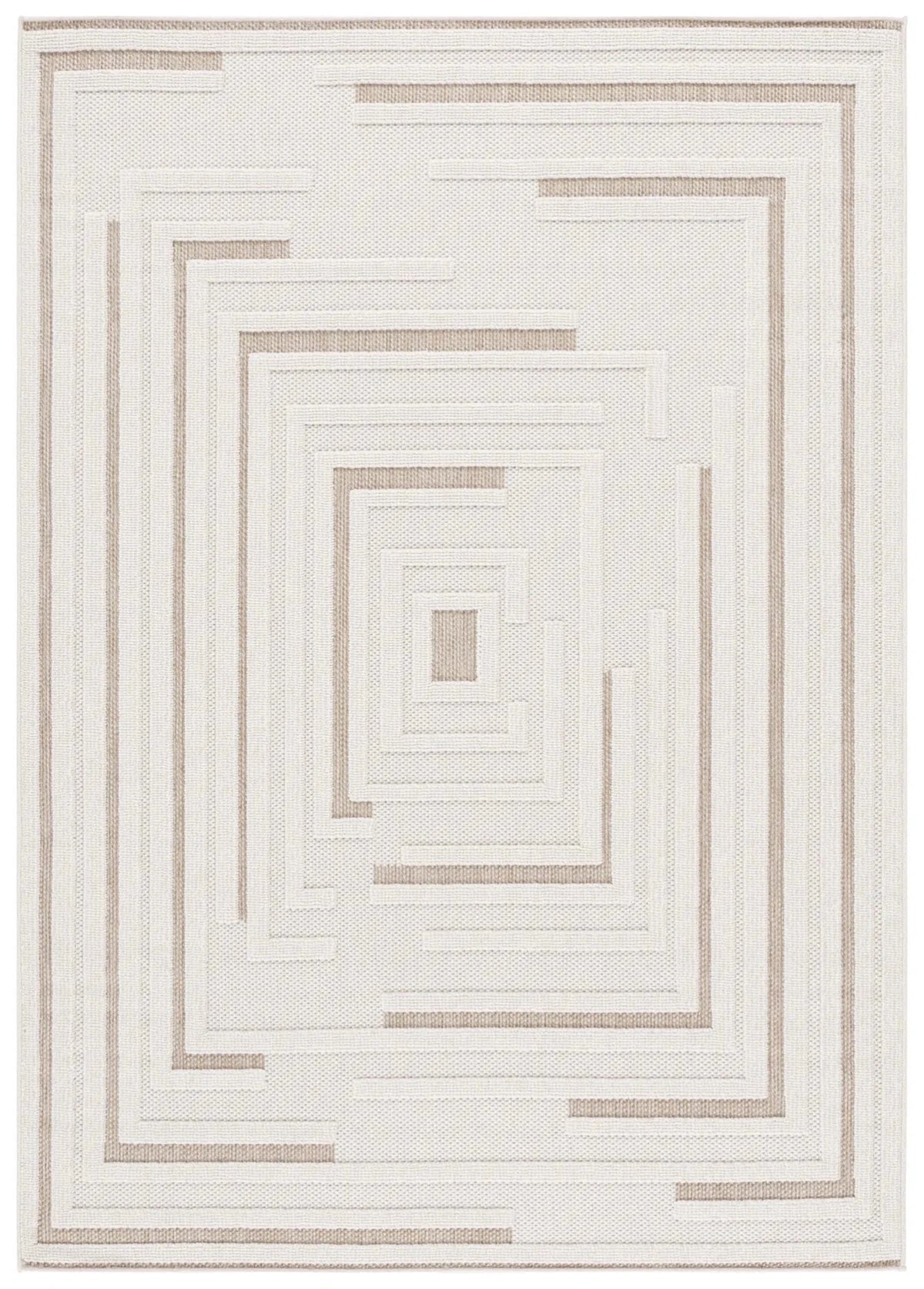 Safavieh Global 4'-0" x 6'-0" Rug in Light Beige / Beige