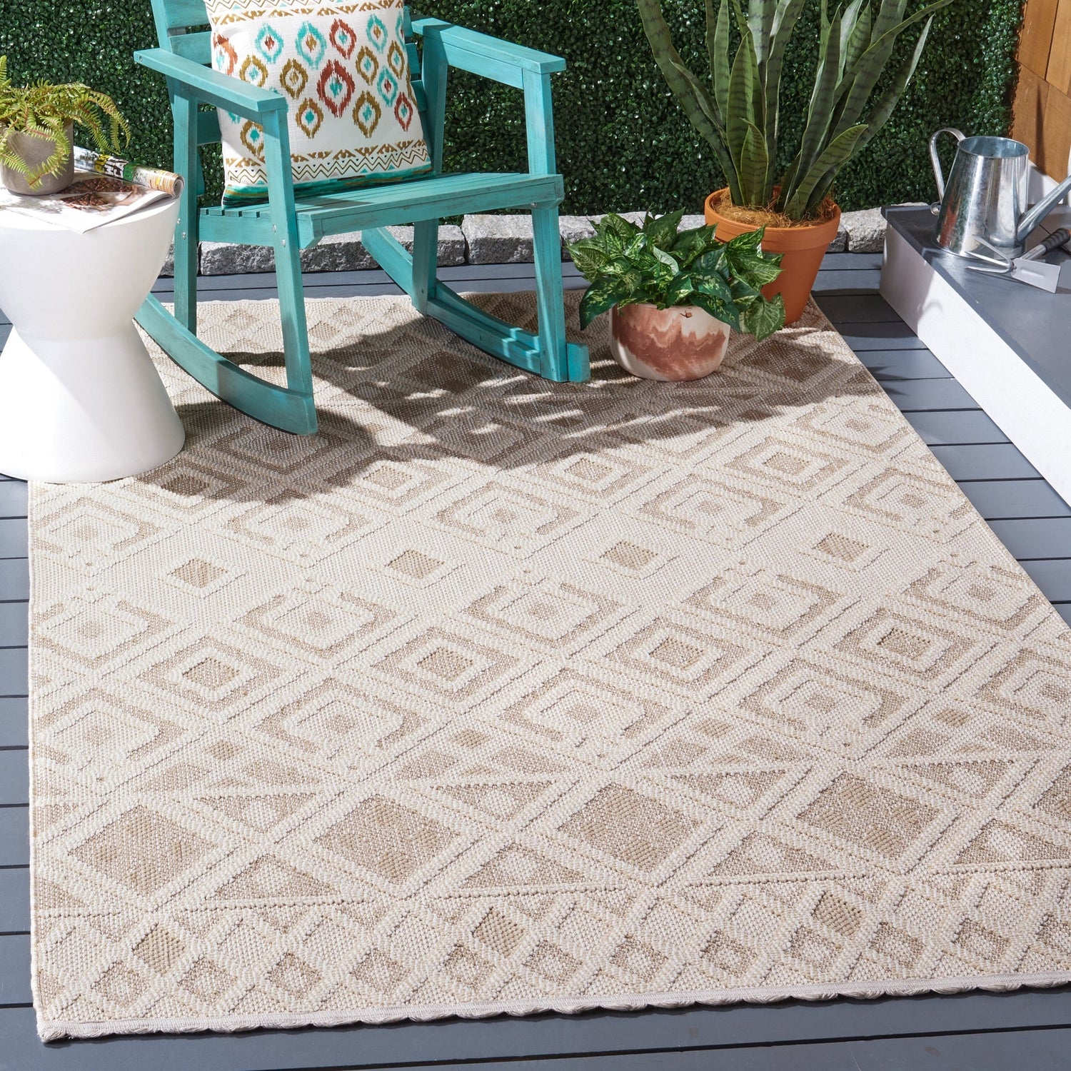 Safavieh Global Glb404B Beige/Ivory Rug - Safavieh - glb404b - 4