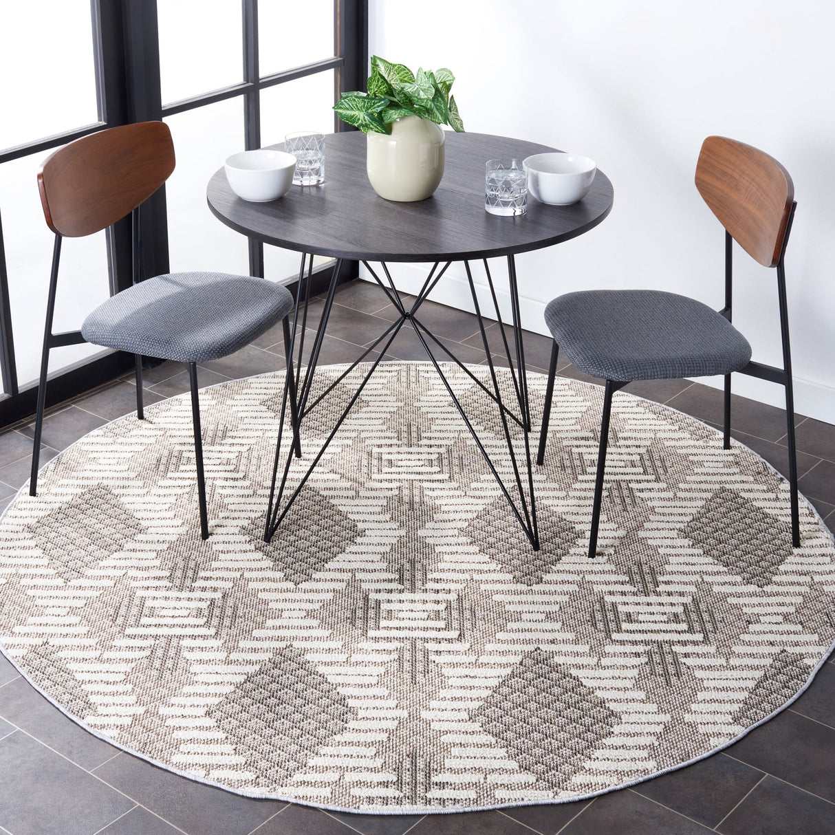 Safavieh Global Glb420F Grey/Ivory Rug - Safavieh - glb420f - 7r