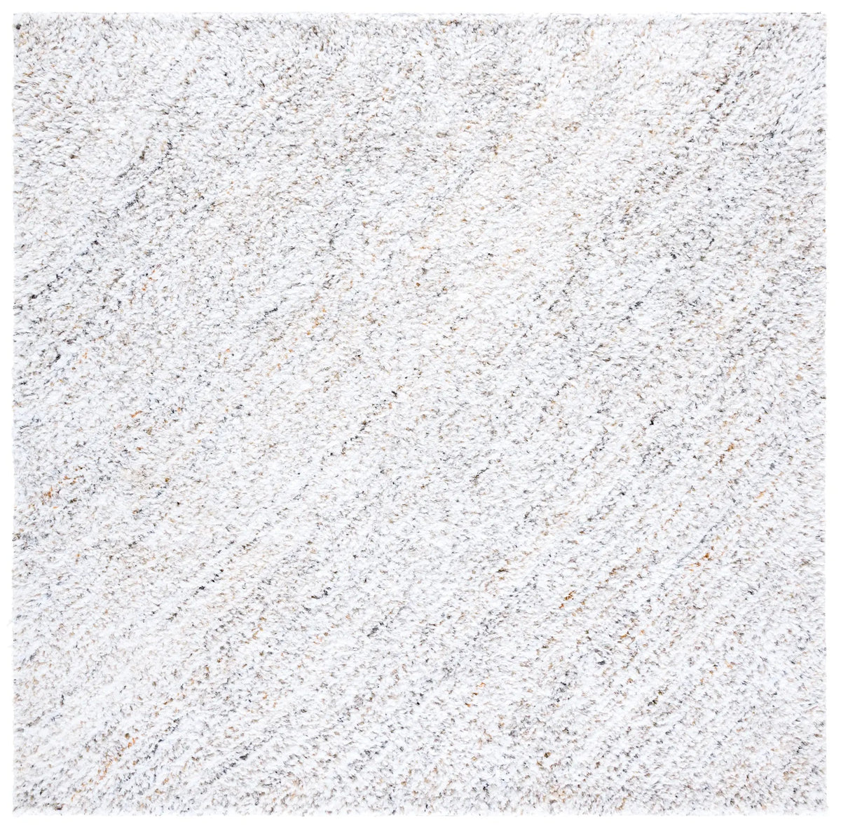 Safavieh Glory Shag 6'-0" x 6'-0" Rug in Ivory / Beige