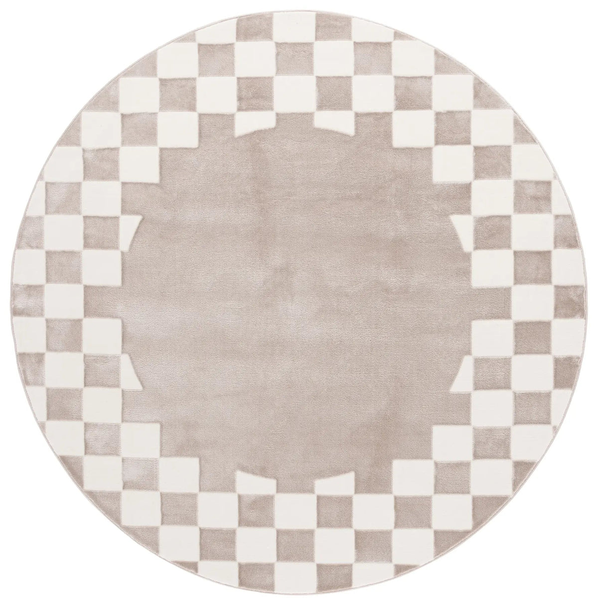 Safavieh Groove 6'-7" x 6'-7" Rug in Beige / Ivory