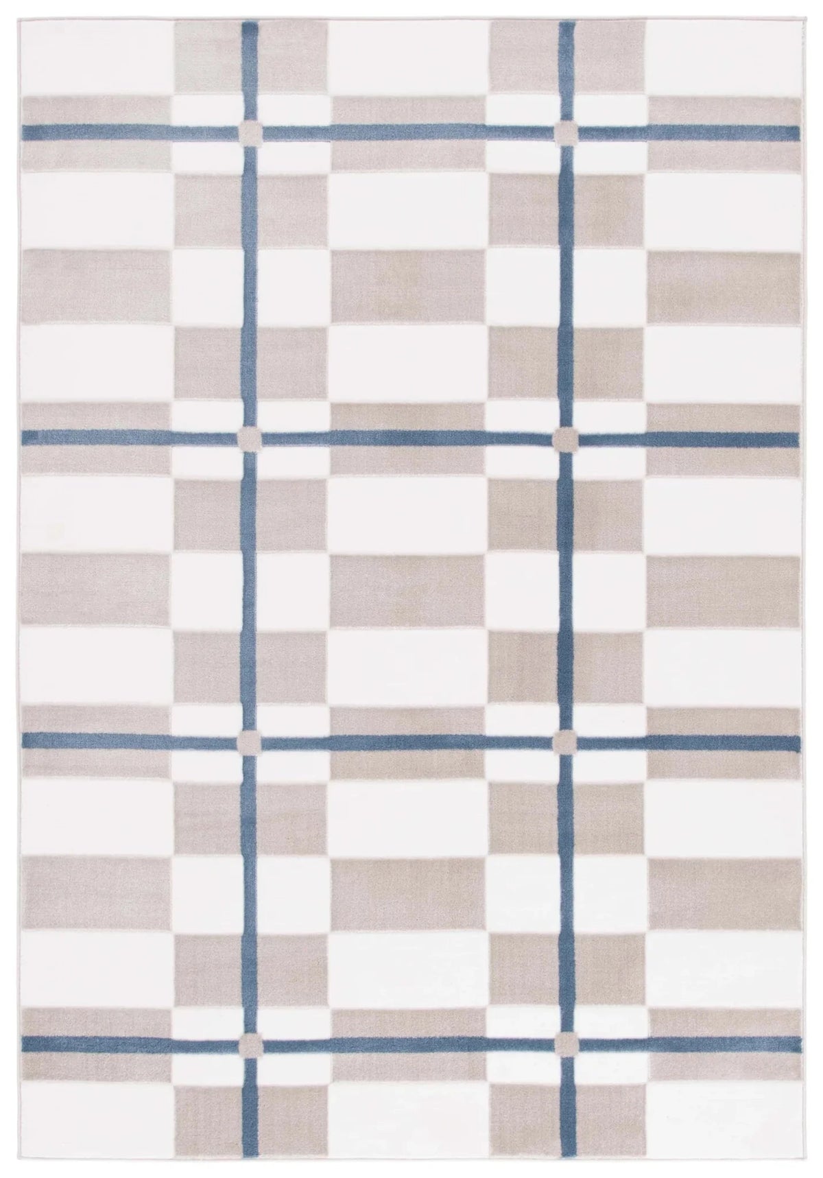 Safavieh Groove 4'-0" x 6'-0" Rug in Ivory / Blue