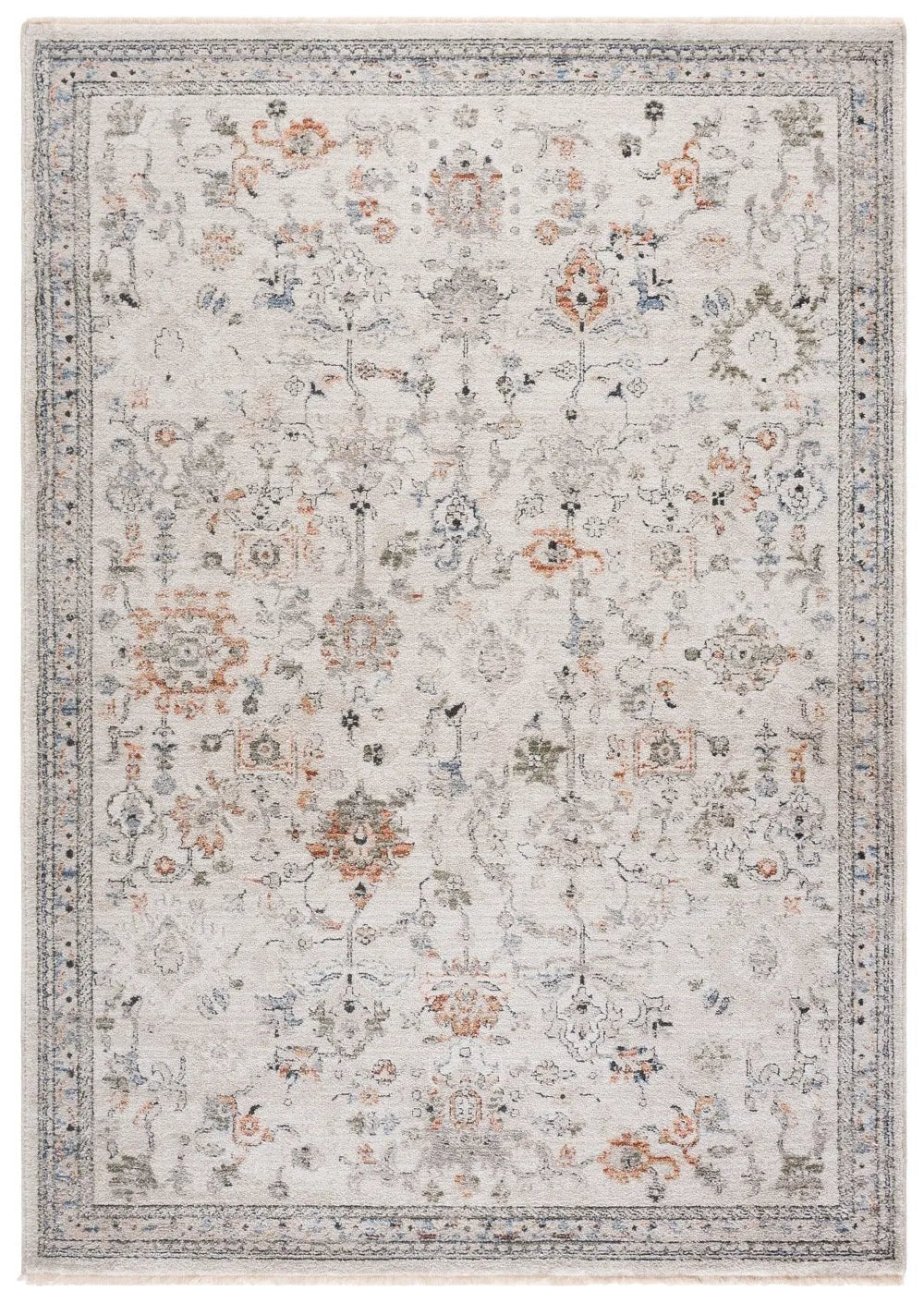 Safavieh Grove 5'-3" x 7'-6" Rug in Ivory / Rust Blue