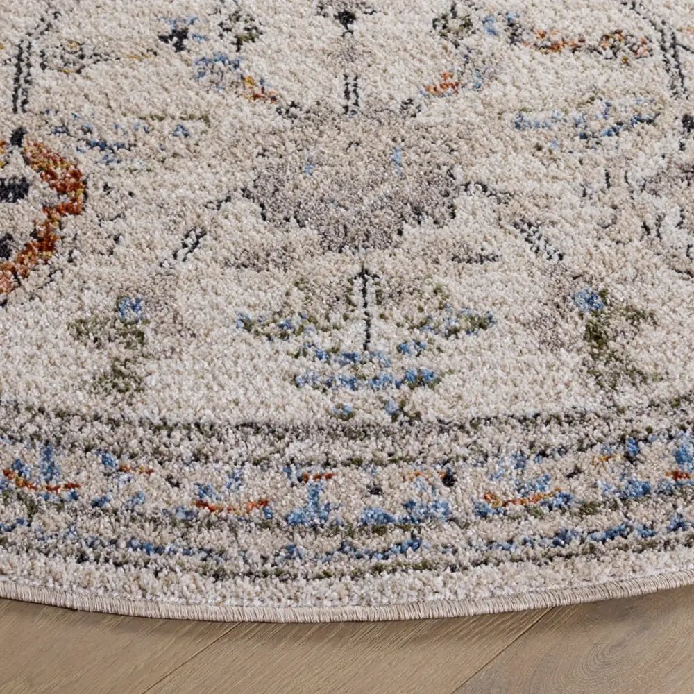 Safavieh Grove 6'-7" x 6'-7" Rug in Ivory / Rust Blue
