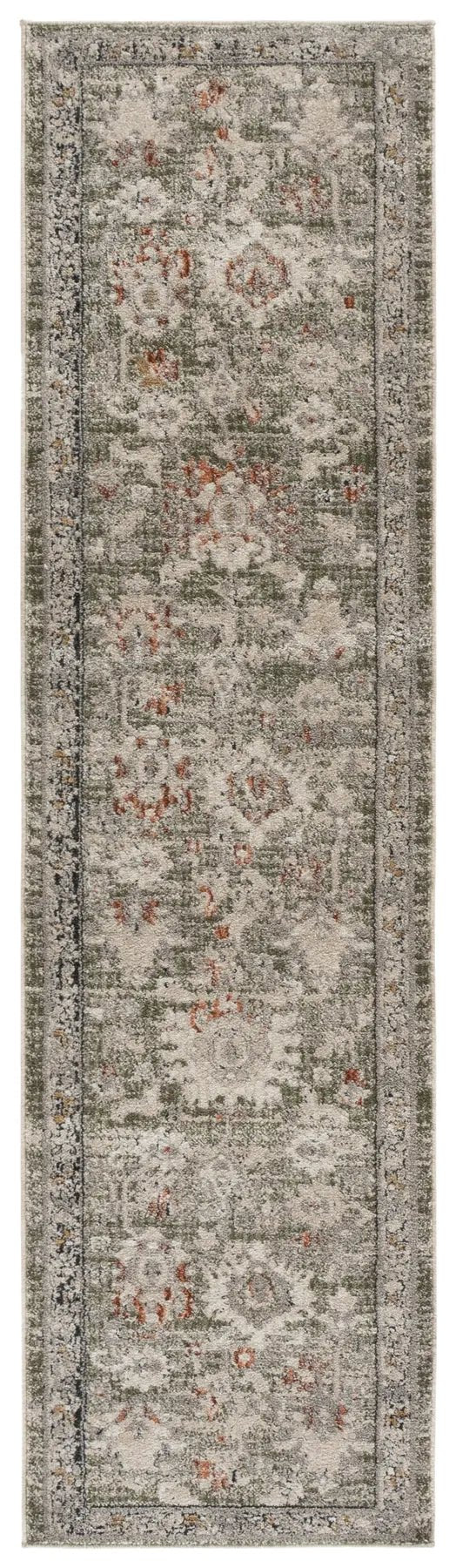 Safavieh Grove 2'-2" x 8'-0" Rug in Green / Grey