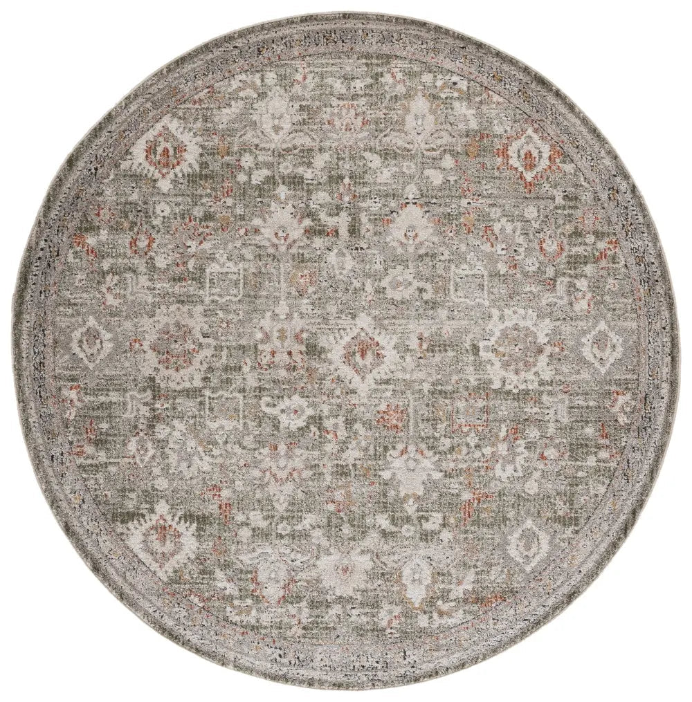 Safavieh Grove 6'-7" x 6'-7" Rug in Green / Grey