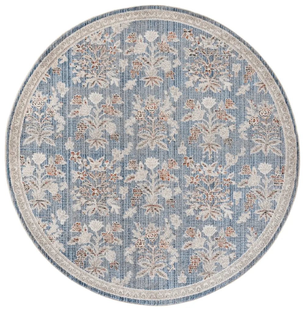 Safavieh Grove 6'-7" x 6'-7" Rug in Blue / Ivory