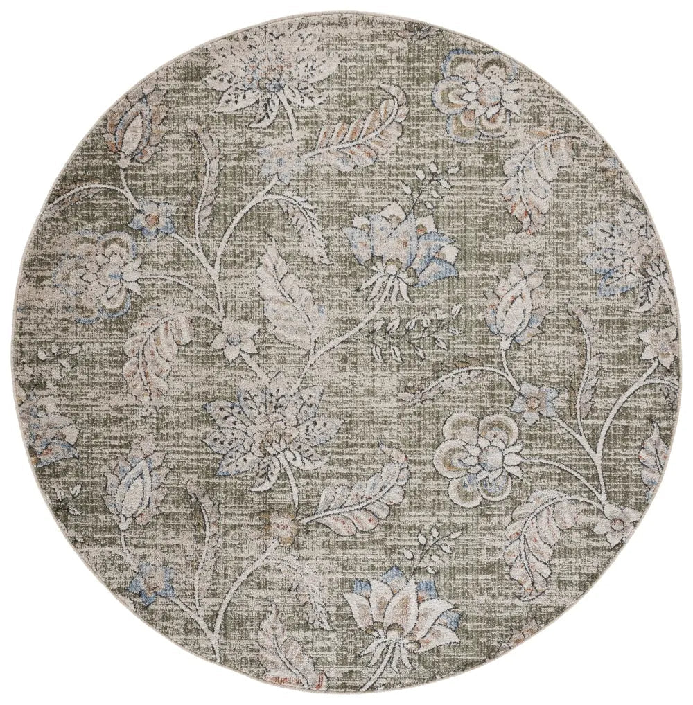 Safavieh Grove 6'-7" x 6'-7" Rug in Green / Ivory