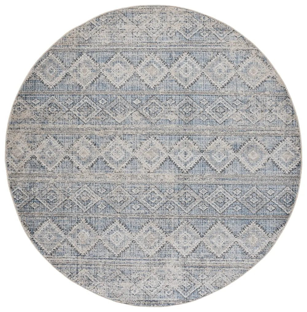 Safavieh Grove 6'-7" x 6'-7" Rug in Blue / Ivory