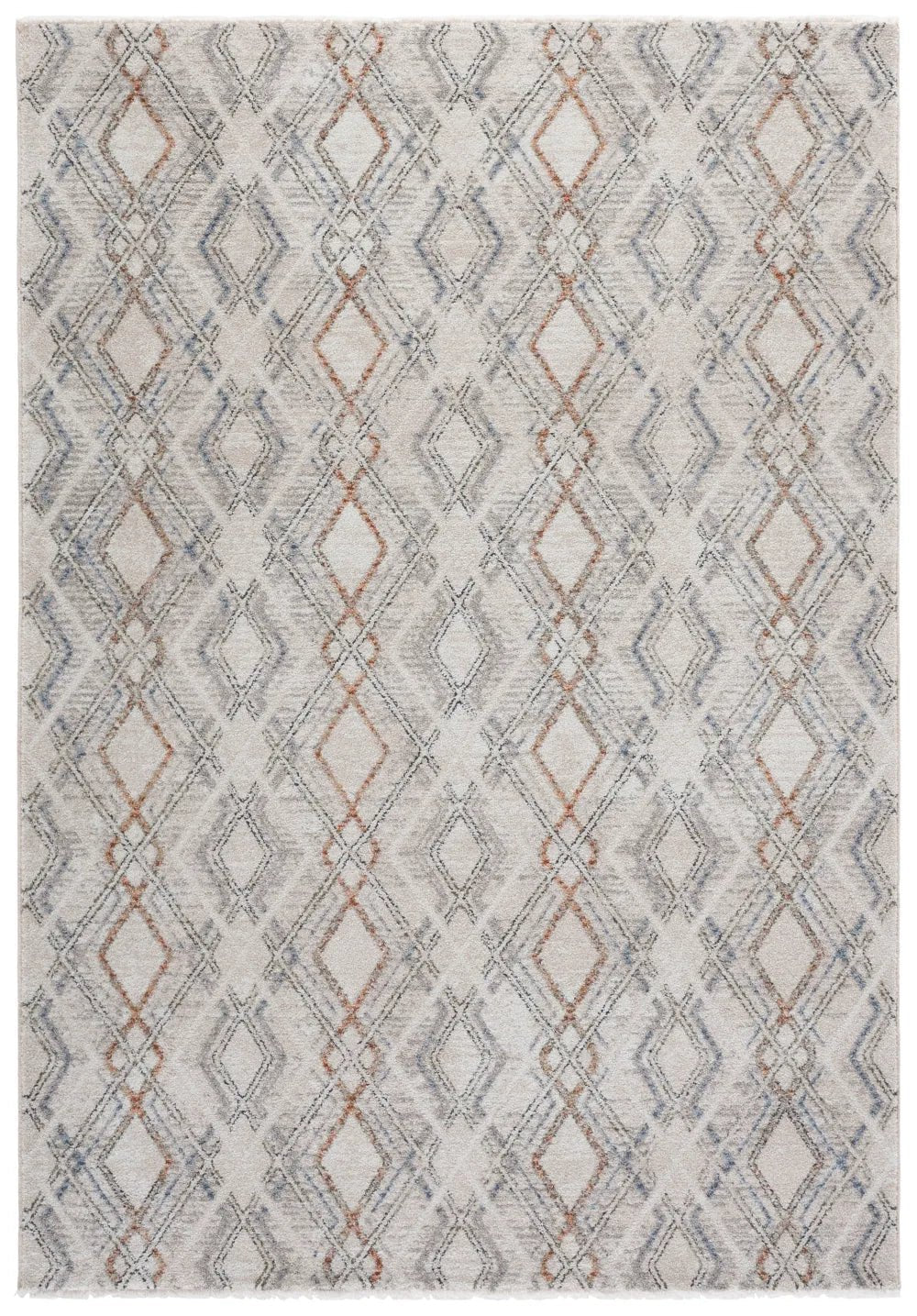 Safavieh Grove 5'-3" x 7'-6" Rug in Ivory / Blue Rust