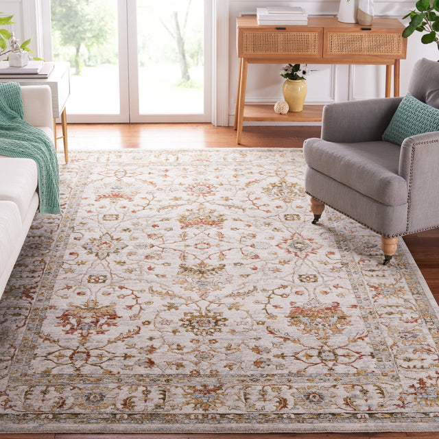 Safavieh Hamilton Hlt114A Ivory/Rust Rug - Safavieh - hlt114a - 4