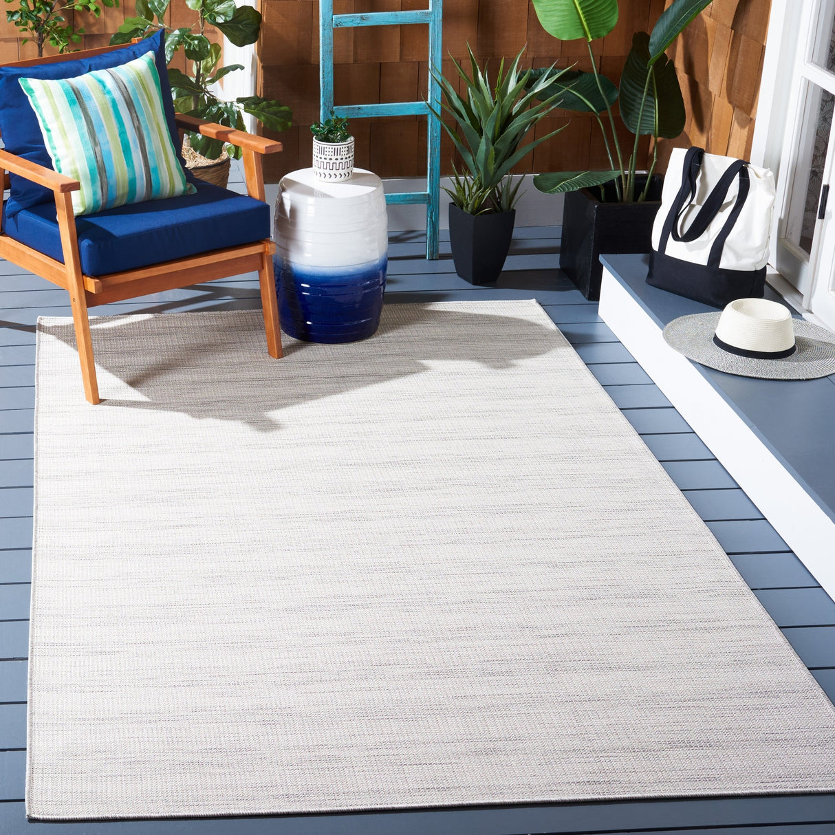 Safavieh Hampton Htn231A Ivory/Grey Rug - Safavieh - htn231a - 4