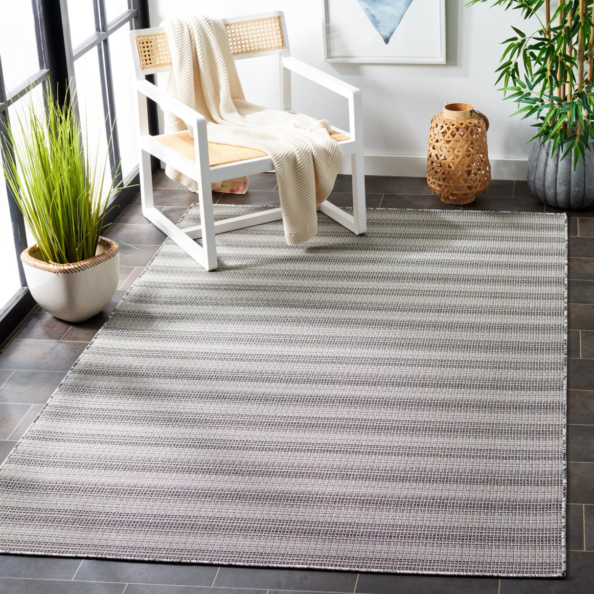 Safavieh Hampton Htn231G Black/Grey Rug - Safavieh - htn231g - 4
