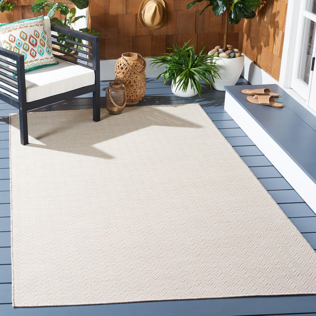 Safavieh Hampton Htn233E Beige/Ivory Rug - Safavieh - htn233e - 4