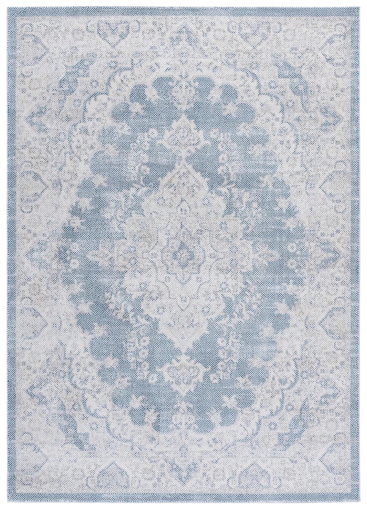Safavieh Harrison 4'-0" x 6'-0" Rug in Blue / Ivory