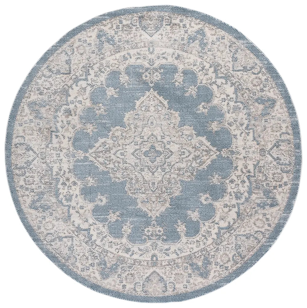 Safavieh Harrison 6'-7" x 6'-7" Rug in Blue / Ivory