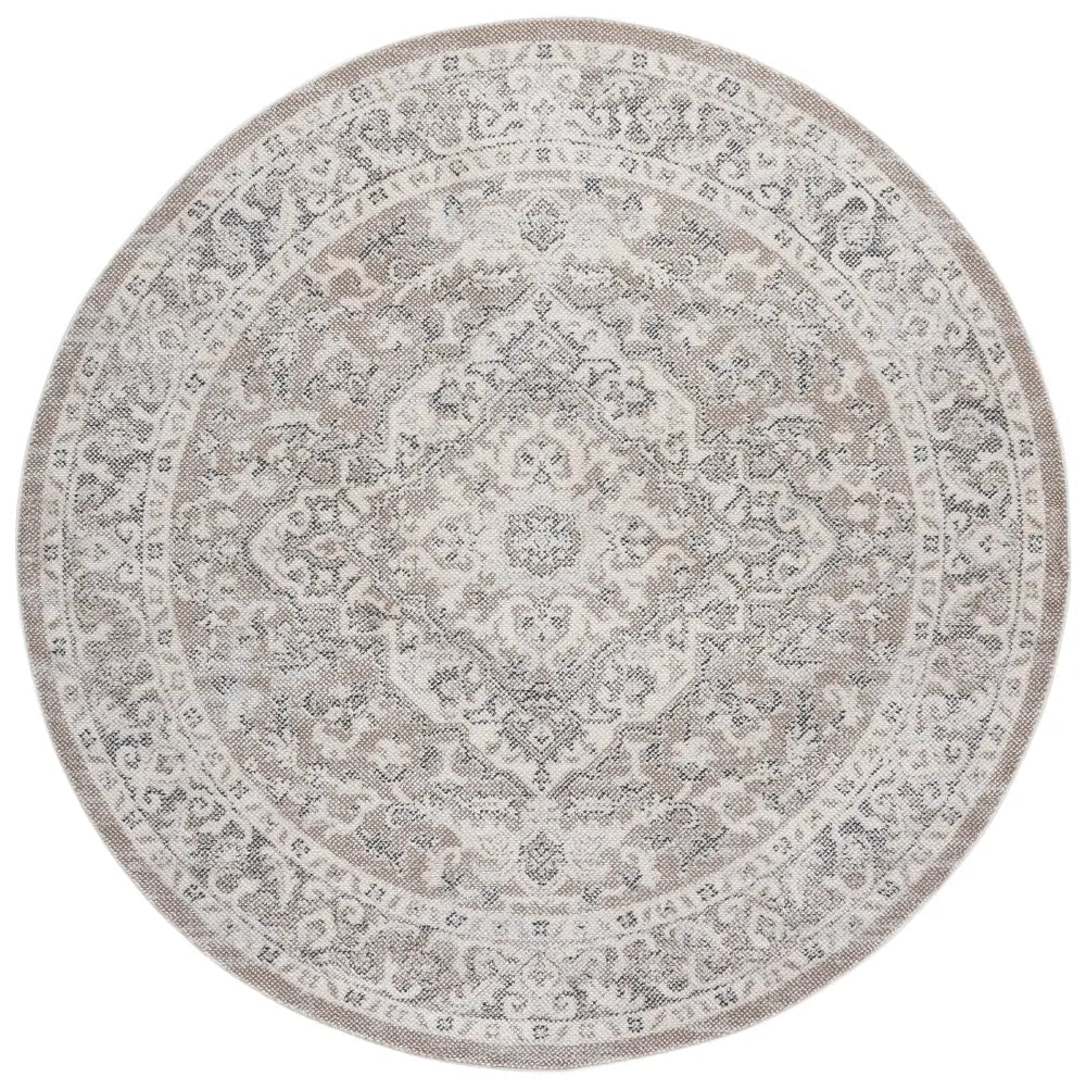 Safavieh Harrison 6'-7" x 6'-7" Rug in Beige / Ivory Grey