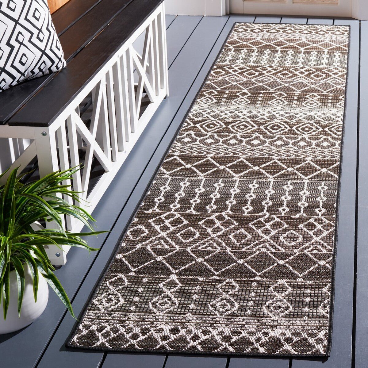 Safavieh Havana Hav301T Brown/Ivory Rug - Safavieh - hav301t - 7r