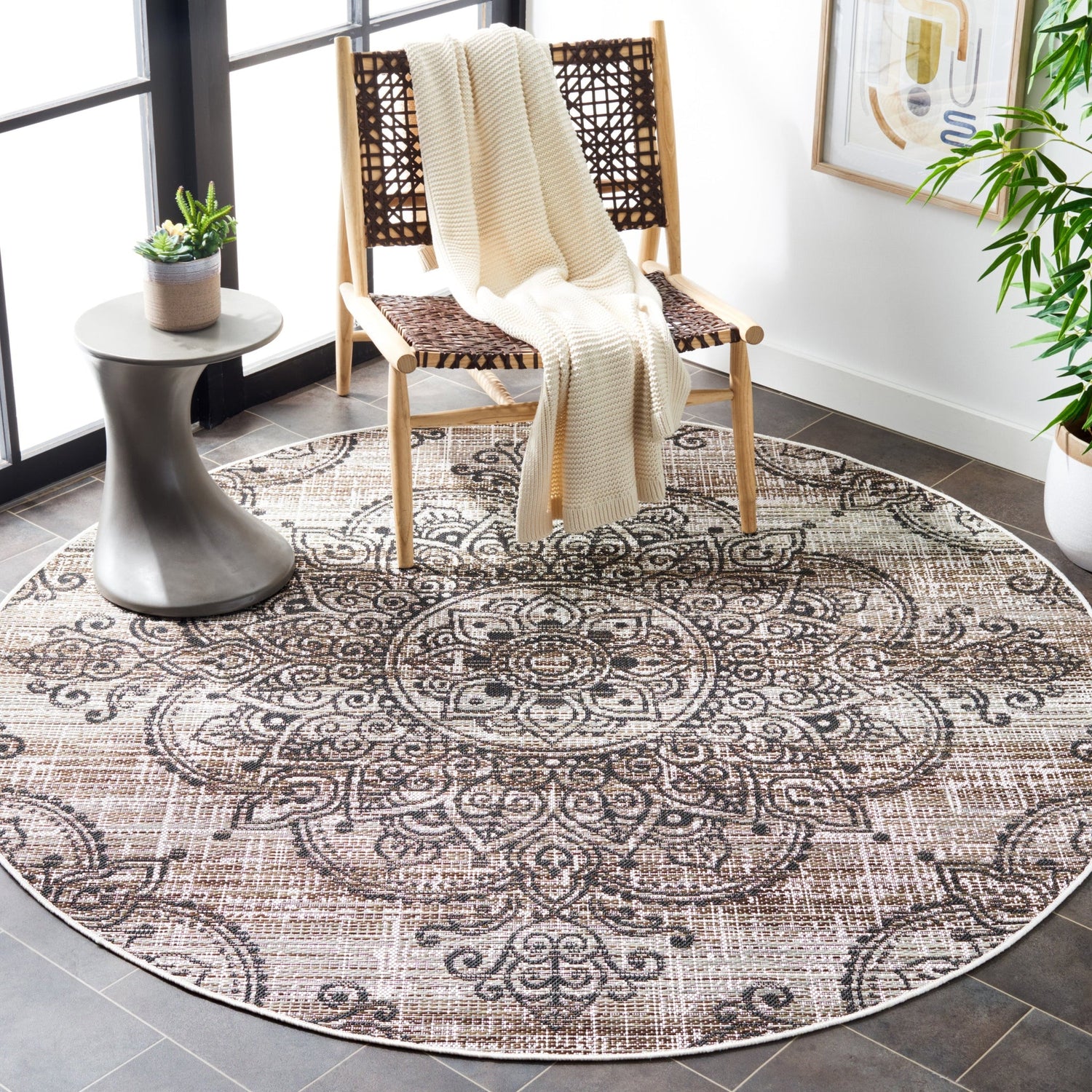 Safavieh Havana Hav319E Light Brown/Black Rug - Safavieh - hav319e - 7r