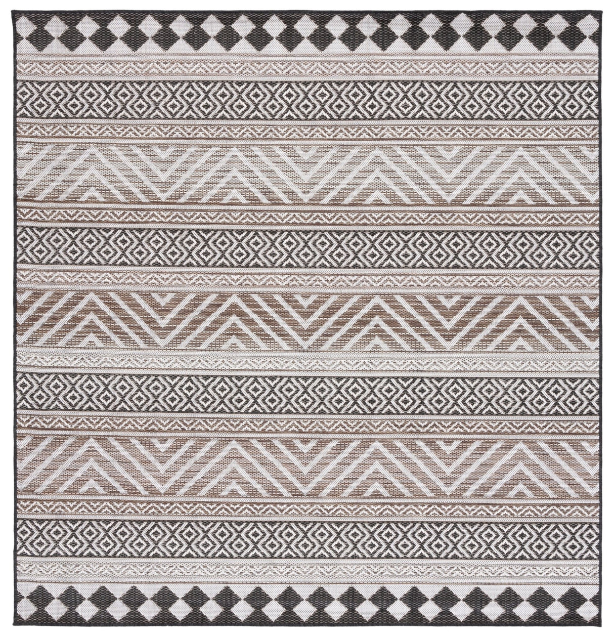 Safavieh Havana Hav325E Light Brown/Black Rug - Safavieh - hav325e - 7sq