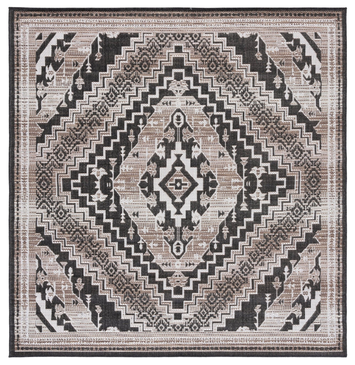 Safavieh Havana Hav341E Light Brown/Black Rug - Safavieh - hav341e - 7sq