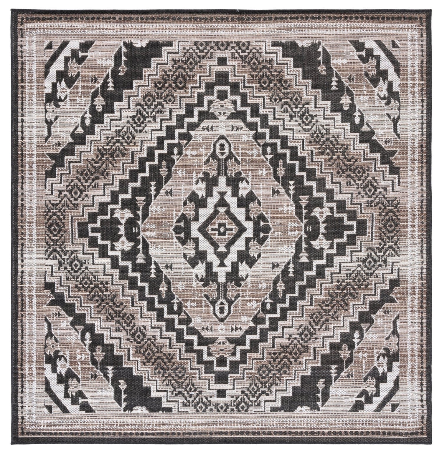 Safavieh Havana Hav341E Light Brown/Black Rug - Safavieh - hav341e - 7sq