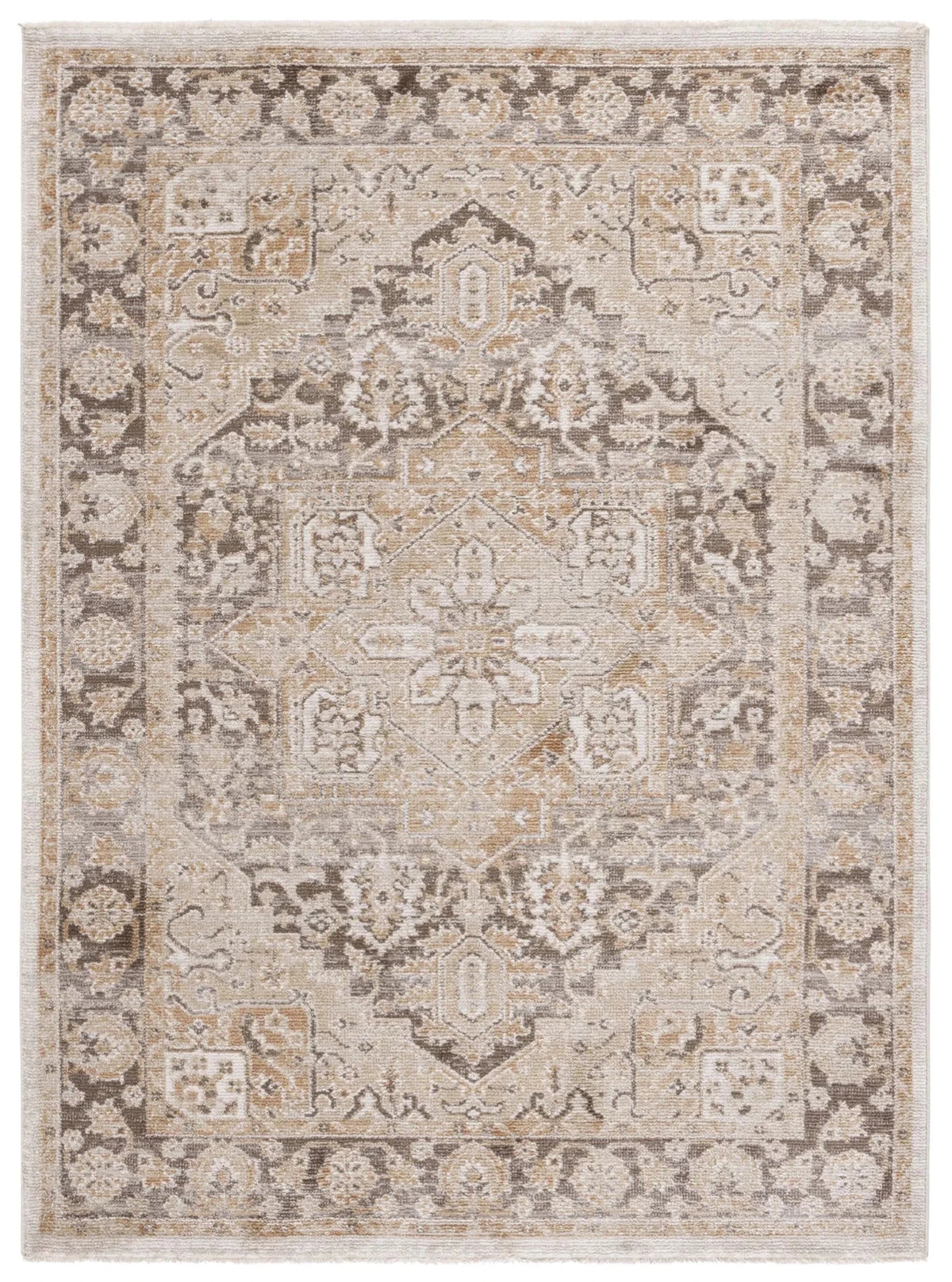 Safavieh Hazel 500 4'-0" x 6'-0" Rug in Gold / Brown