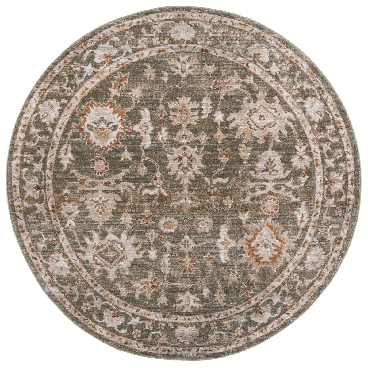 Safavieh Hazel 500 6'-0" x 6'-0" Rug in Green / Ivory